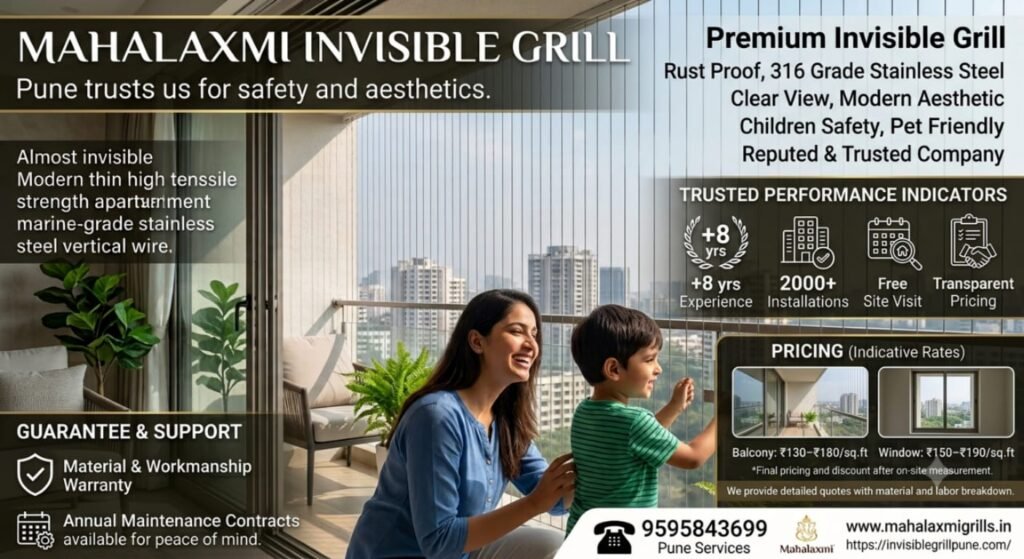 Ideal bird netting and invisible grill 
